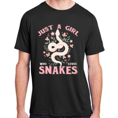 Just A Girl Who Loves Snakes Adult ChromaSoft Performance T-Shirt