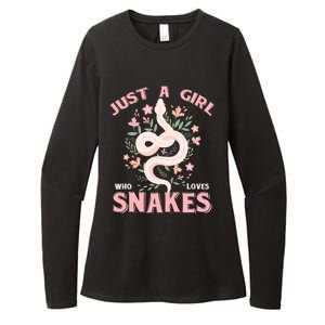 Just A Girl Who Loves Snakes Womens CVC Long Sleeve Shirt