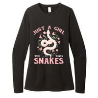 Just A Girl Who Loves Snakes Womens CVC Long Sleeve Shirt