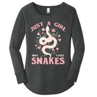 Just A Girl Who Loves Snakes Women's Perfect Tri Tunic Long Sleeve Shirt