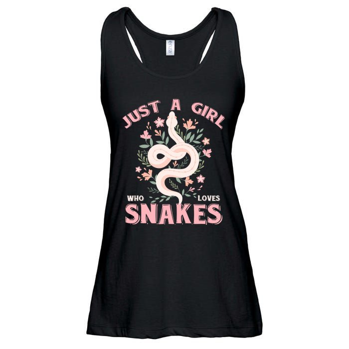 Just A Girl Who Loves Snakes Ladies Essential Flowy Tank