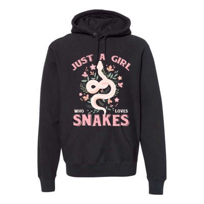 Just A Girl Who Loves Snakes Premium Hoodie