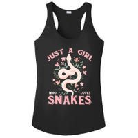 Just A Girl Who Loves Snakes Ladies PosiCharge Competitor Racerback Tank