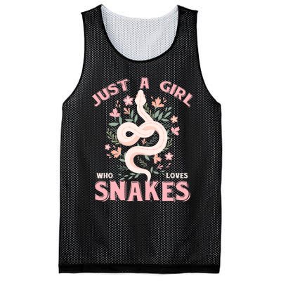 Just A Girl Who Loves Snakes Mesh Reversible Basketball Jersey Tank