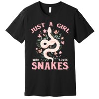 Just A Girl Who Loves Snakes Premium T-Shirt