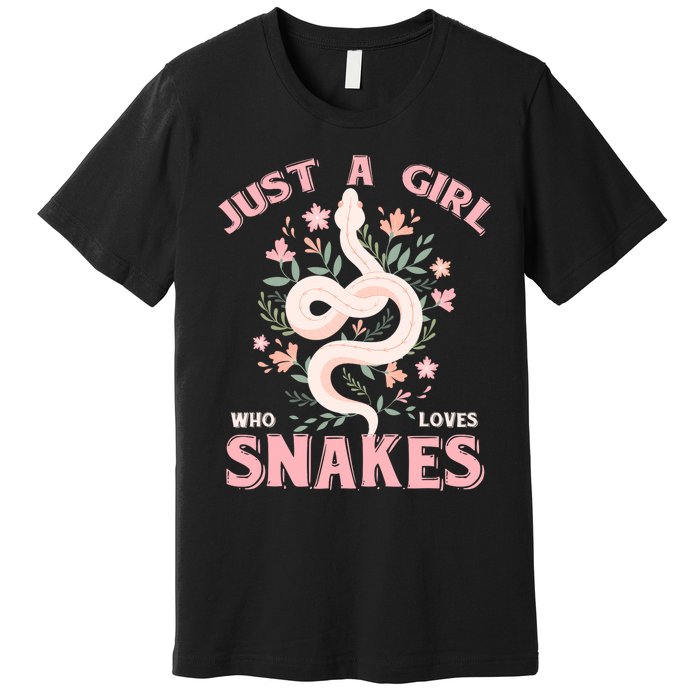 Just A Girl Who Loves Snakes Premium T-Shirt