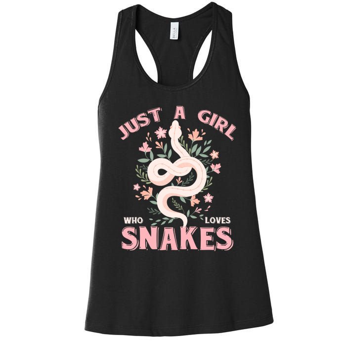 Just A Girl Who Loves Snakes Women's Racerback Tank