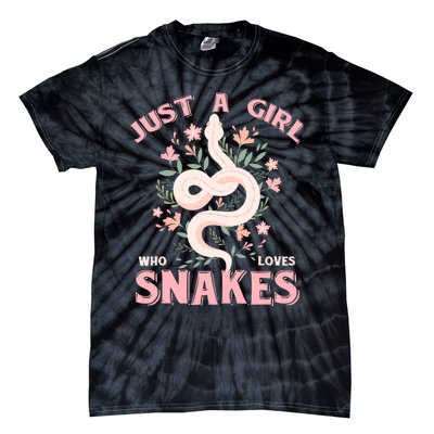 Just A Girl Who Loves Snakes Tie-Dye T-Shirt