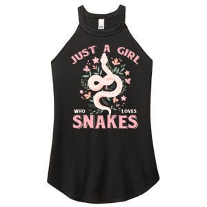 Just A Girl Who Loves Snakes Women's Perfect Tri Rocker Tank