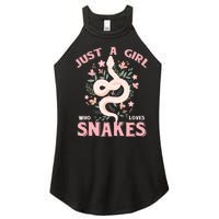 Just A Girl Who Loves Snakes Women's Perfect Tri Rocker Tank