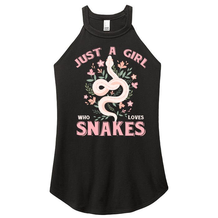 Just A Girl Who Loves Snakes Women's Perfect Tri Rocker Tank