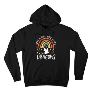 Just A Girl Who Loves Dragons Rainbow Gifts For Dragon Lover Hoodie