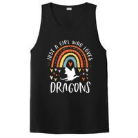 Just A Girl Who Loves Dragons Rainbow Gifts For Dragon Lover PosiCharge Competitor Tank