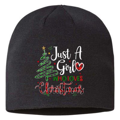 Just A Girl Who Loves Christmas Festive Sustainable Beanie