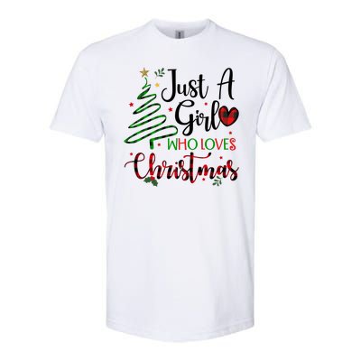 Just A Girl Who Loves Christmas Festive Softstyle CVC T-Shirt