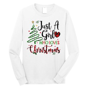 Just A Girl Who Loves Christmas Festive Long Sleeve Shirt