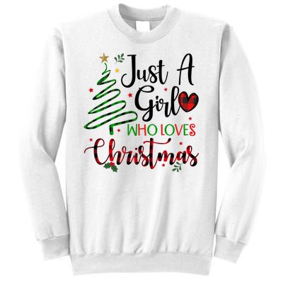 Just A Girl Who Loves Christmas Festive Sweatshirt