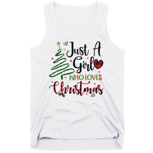 Just A Girl Who Loves Christmas Festive Tank Top