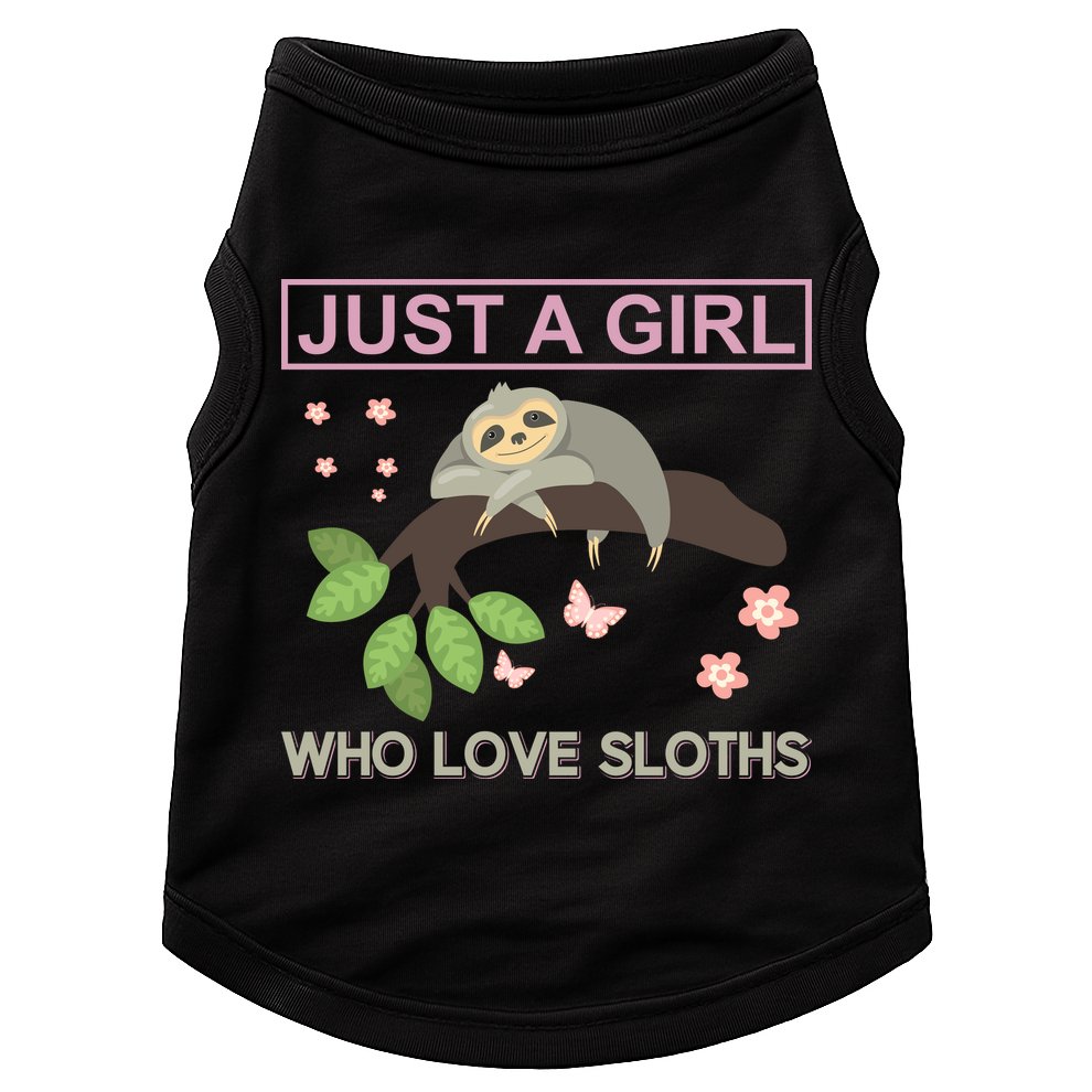 Just A Girl Who Loves Sloths Doggie Tank