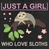 Just A Girl Who Loves Sloths 11oz C Handle Ceramic Mug