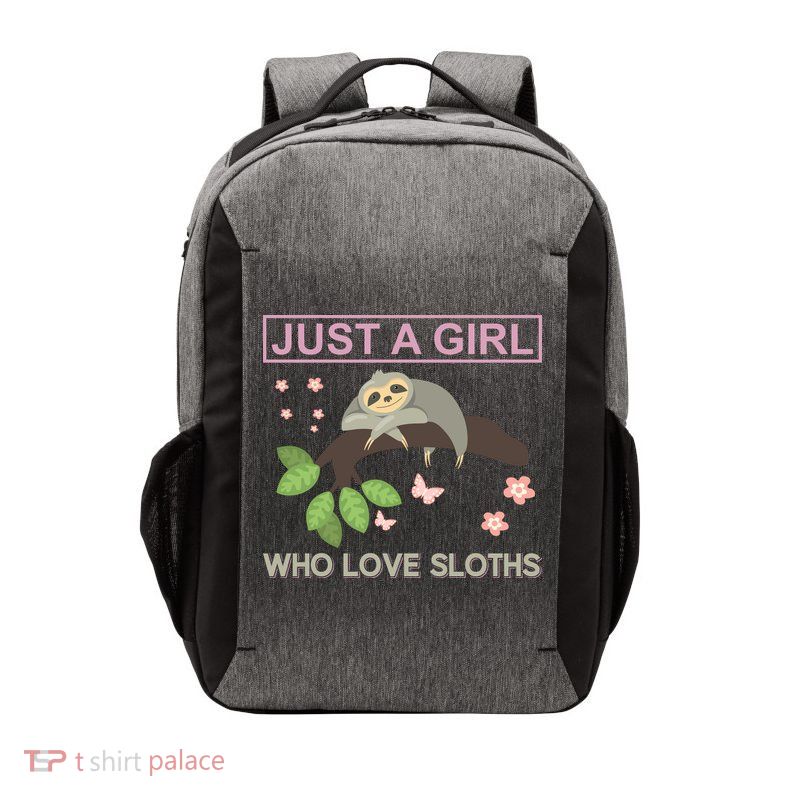 Just A Girl Who Loves Sloths Vector Backpack