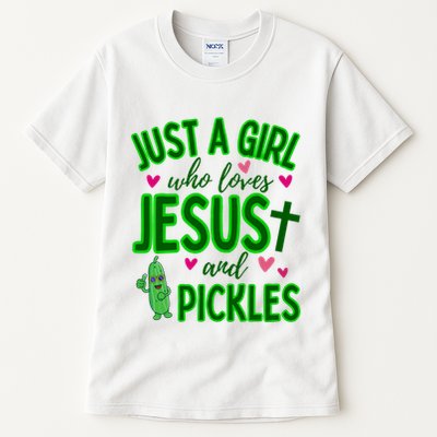 Just A Girl Who Loves Jesus And Pickles Tall T-Shirt