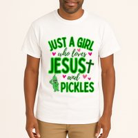 Just A Girl Who Loves Jesus And Pickles Tall T-Shirt