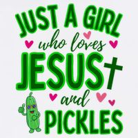 Just A Girl Who Loves Jesus And Pickles Adult Drive Performance Visor