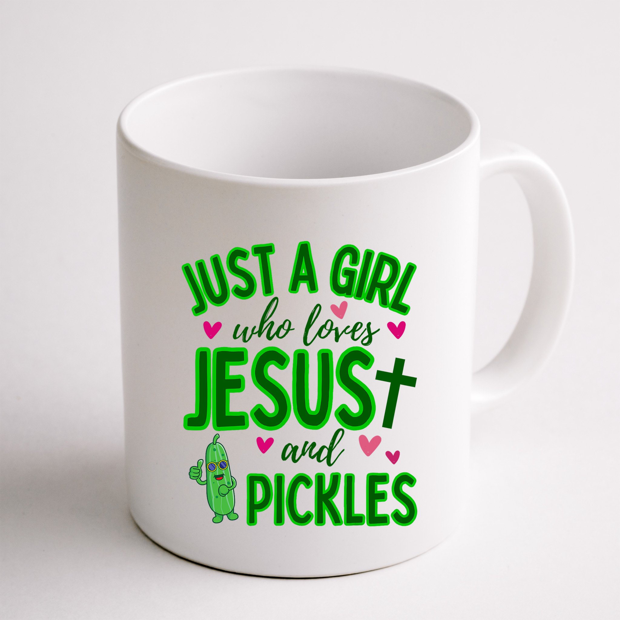 Just A Girl Who Loves Jesus And Pickles Mug