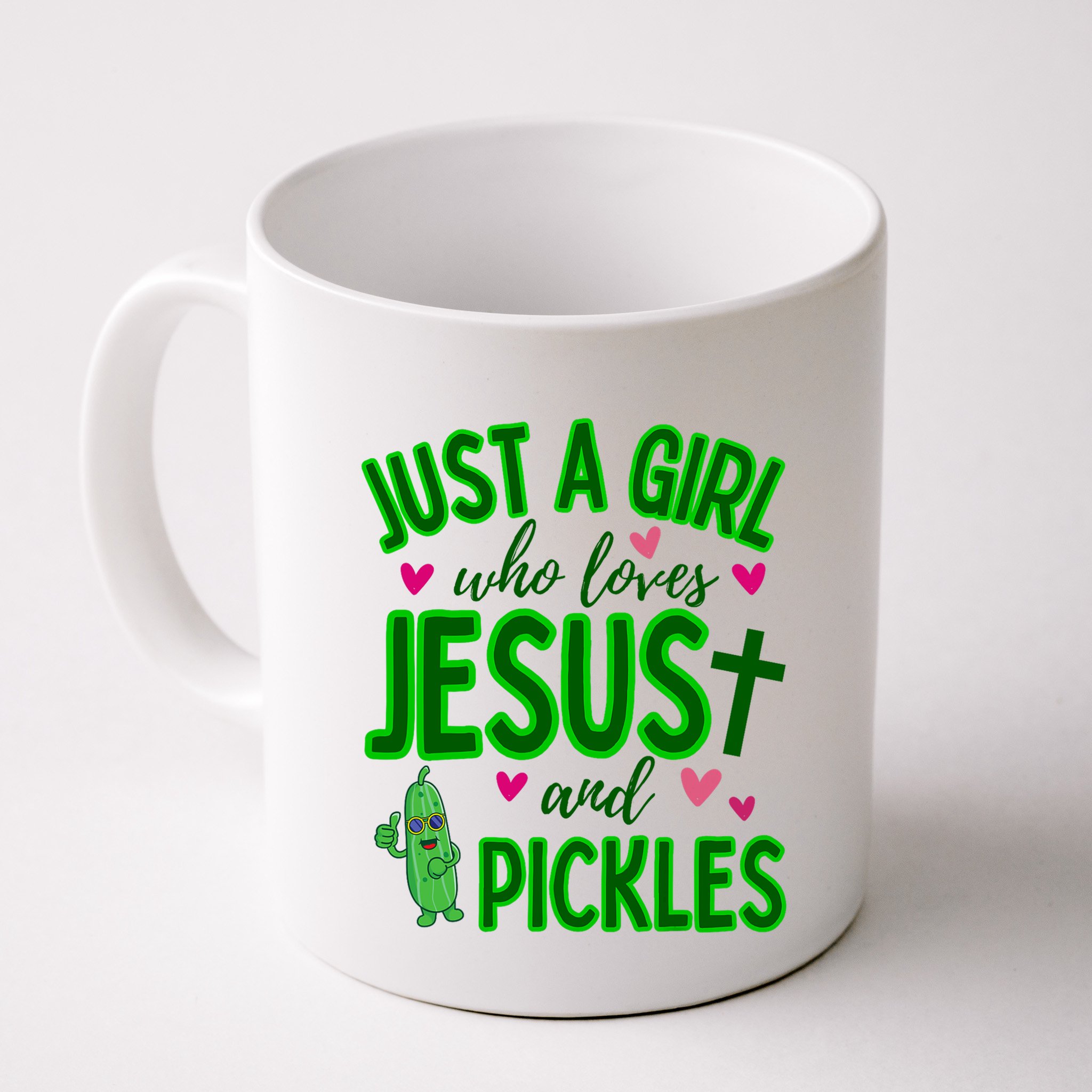 Just A Girl Who Loves Jesus And Pickles Mug