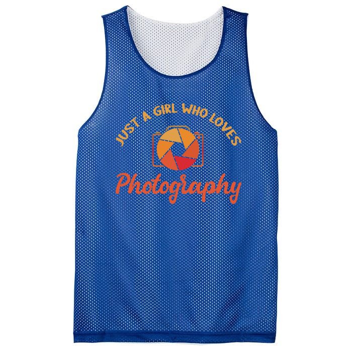 Just A Girl Who Loves Photography Cute Gift Photographer Gift Mesh Reversible Basketball Jersey Tank