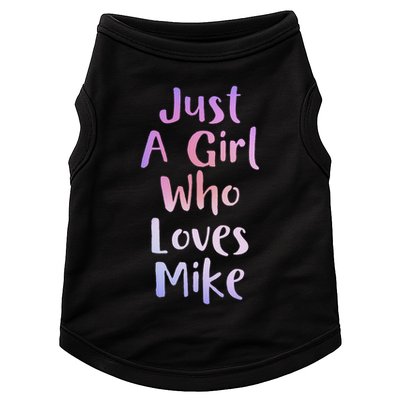 Just A Girl Who Loves Monkeys Cute Monkey Lover Doggie Tank