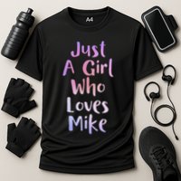 Just A Girl Who Loves Monkeys Cute Monkey Lover Cooling Performance Crew T-Shirt