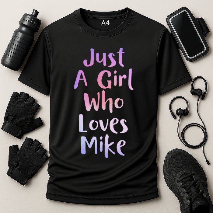 Just A Girl Who Loves Monkeys Cute Monkey Lover Cooling Performance Crew T-Shirt