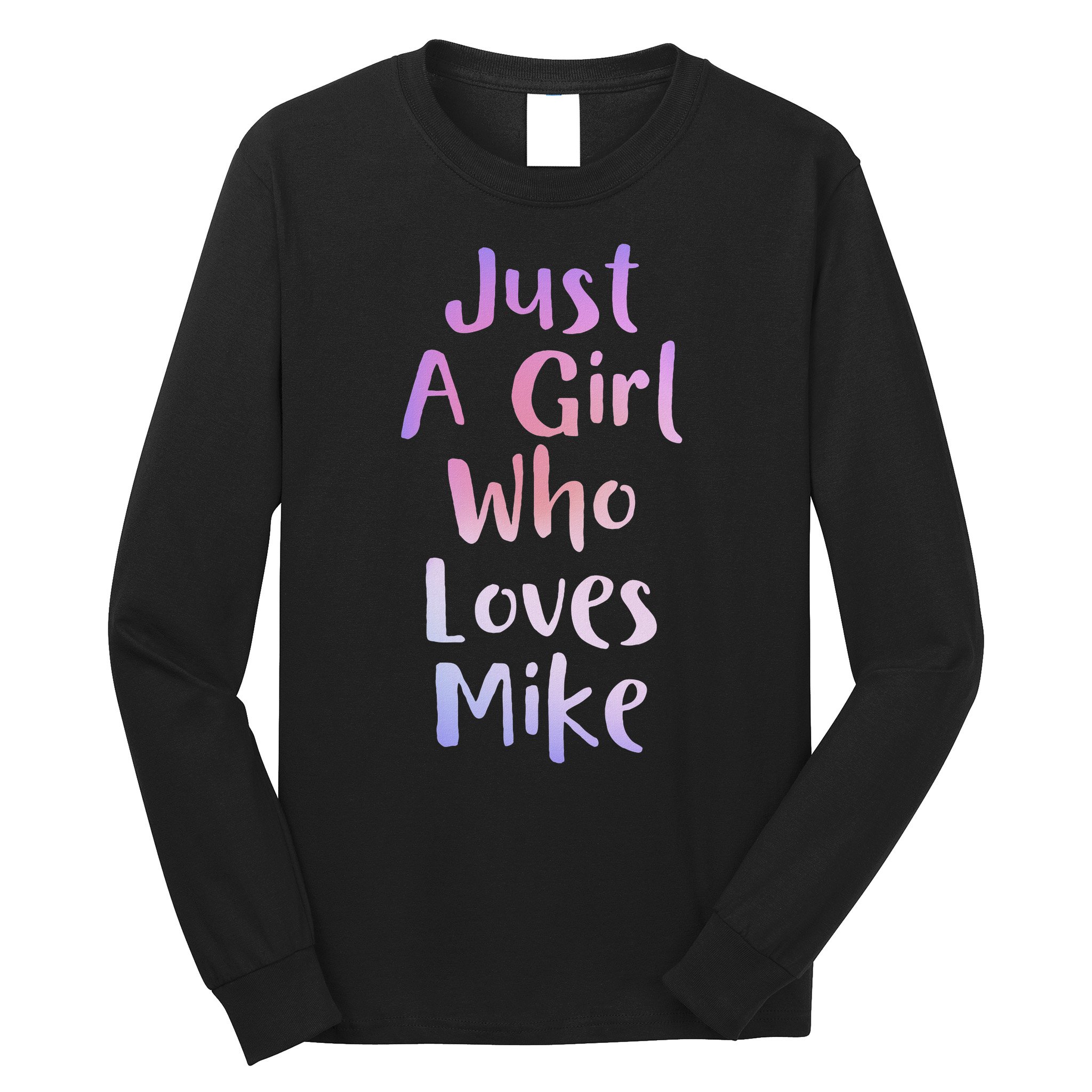 Just A Girl Who Loves Monkeys Cute Monkey Lover Long Sleeve Shirt