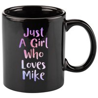 Just A Girl Who Loves Monkeys Cute Monkey Lover 11oz C Handle Ceramic Mug