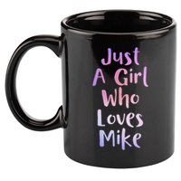 Just A Girl Who Loves Monkeys Cute Monkey Lover 11oz C Handle Ceramic Mug