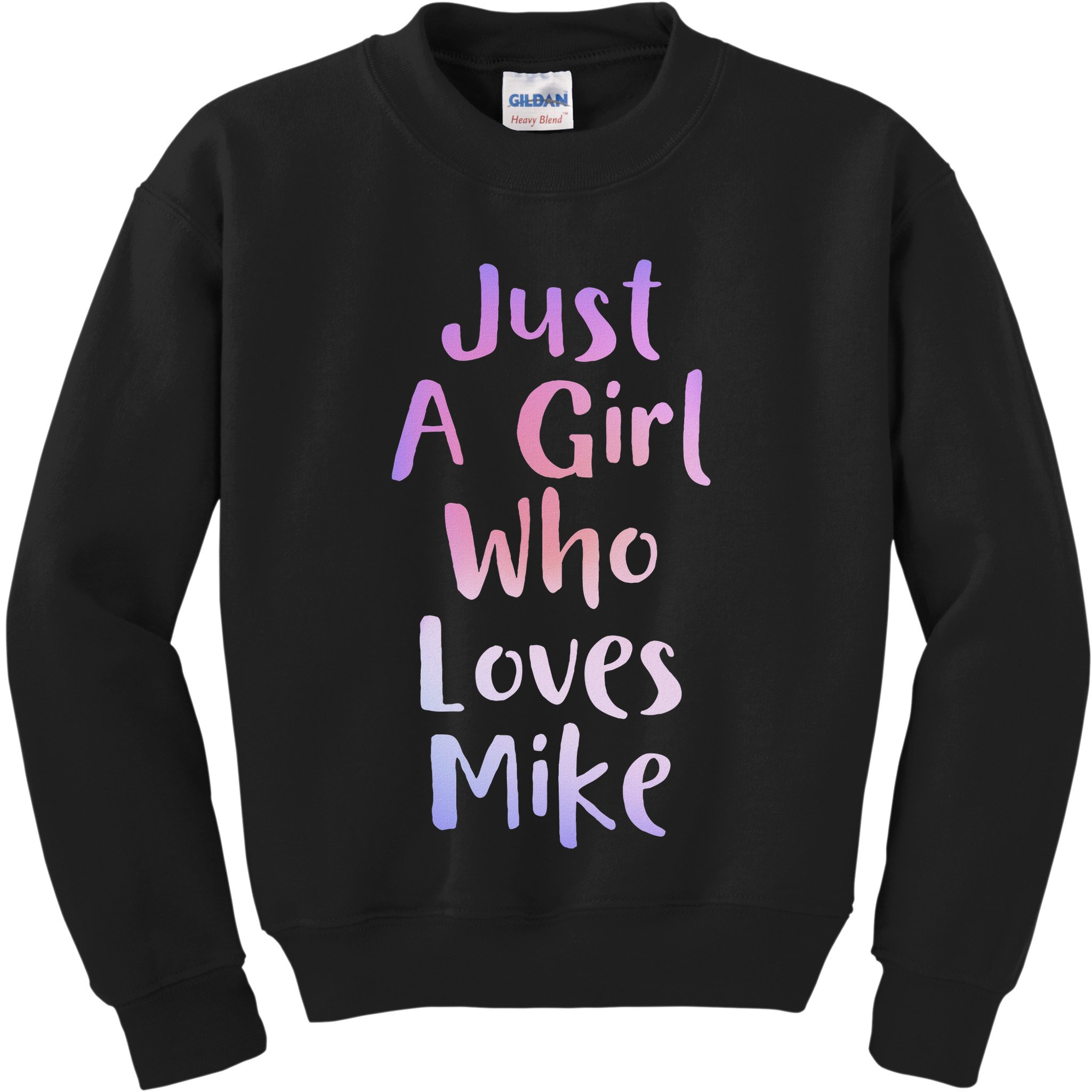 Just A Girl Who Loves Monkeys Cute Monkey Lover Kids Sweatshirt
