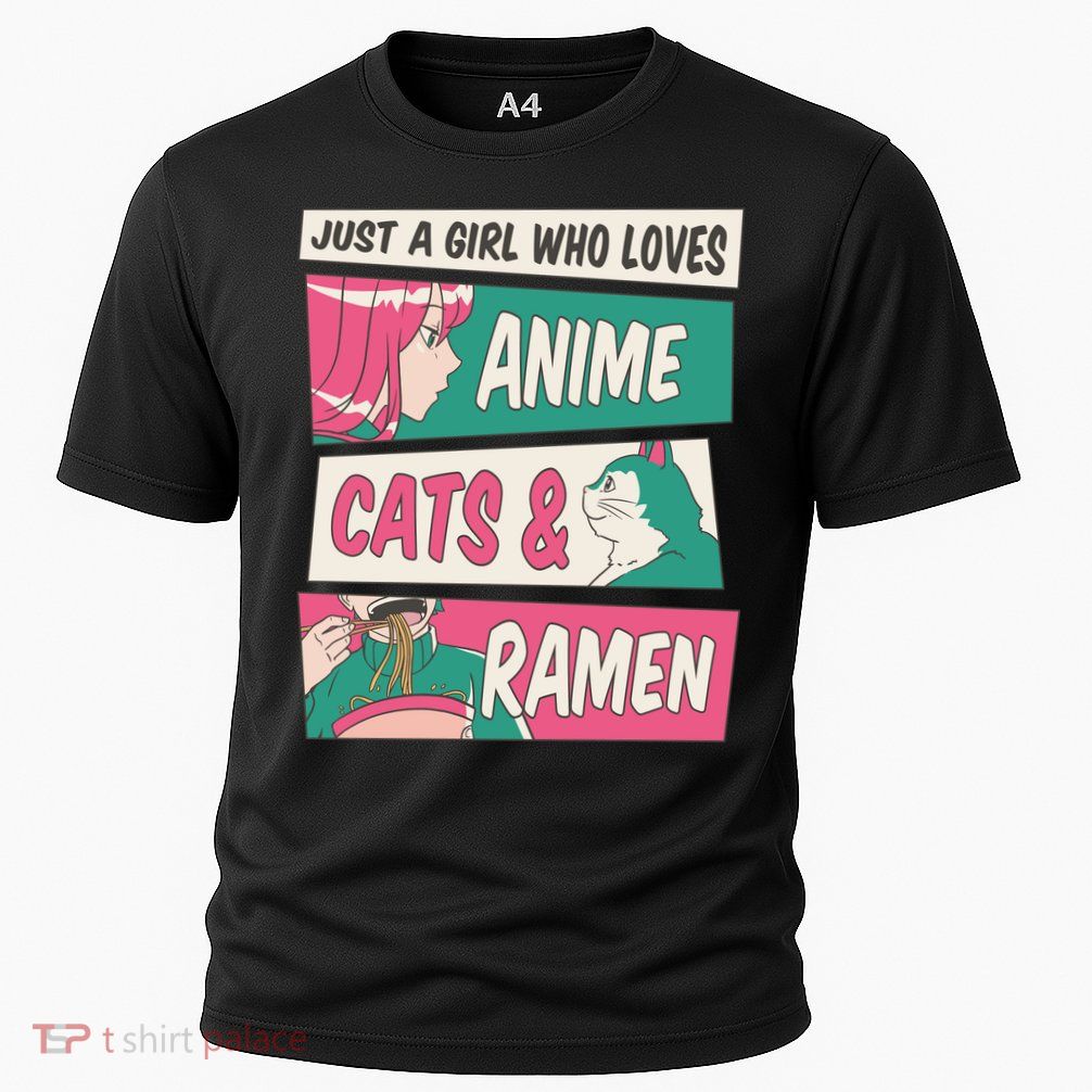 Just A Girl Who Loves Anime Cats And Ramen Performance Shirt