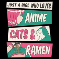 Just A Girl Who Loves Anime Cats And Ramen City Backpack