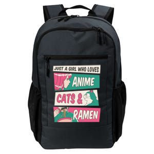 Just A Girl Who Loves Anime Cats And Ramen Daily Commute Backpack