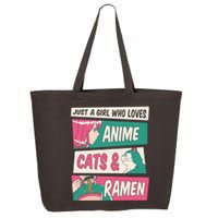 Just A Girl Who Loves Anime Cats And Ramen 25L Jumbo Tote