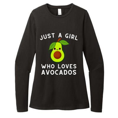 Just A Girl Who Loves Avocados Avocado & Guacamole Womens CVC Long Sleeve Shirt