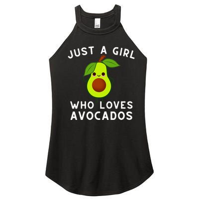 Just A Girl Who Loves Avocados Avocado & Guacamole Women’s Perfect Tri Rocker Tank