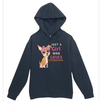 Just A Girl Who Loves Chihuahuas Urban Pullover Hoodie