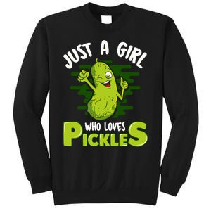 Just A Girl Who Loves Pickles Cucumber Wo Gift Sweatshirt