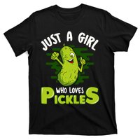 Just A Girl Who Loves Pickles Cucumber Wo Gift T-Shirt