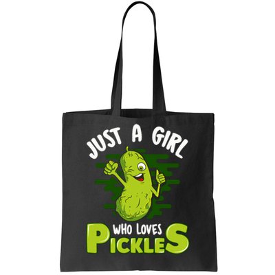 Just A Girl Who Loves Pickles Cucumber Wo Gift Tote Bag