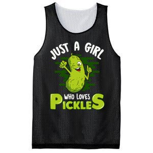 Just A Girl Who Loves Pickles Cucumber Wo Gift Mesh Reversible Basketball Jersey Tank