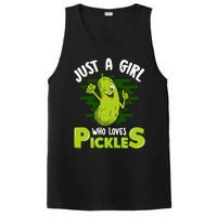 Just A Girl Who Loves Pickles Cucumber Wo Gift PosiCharge Competitor Tank